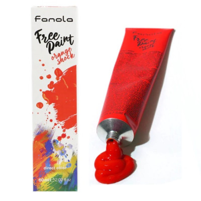 Fanola Free Paint Direct Colour Orange Shock 60ml 